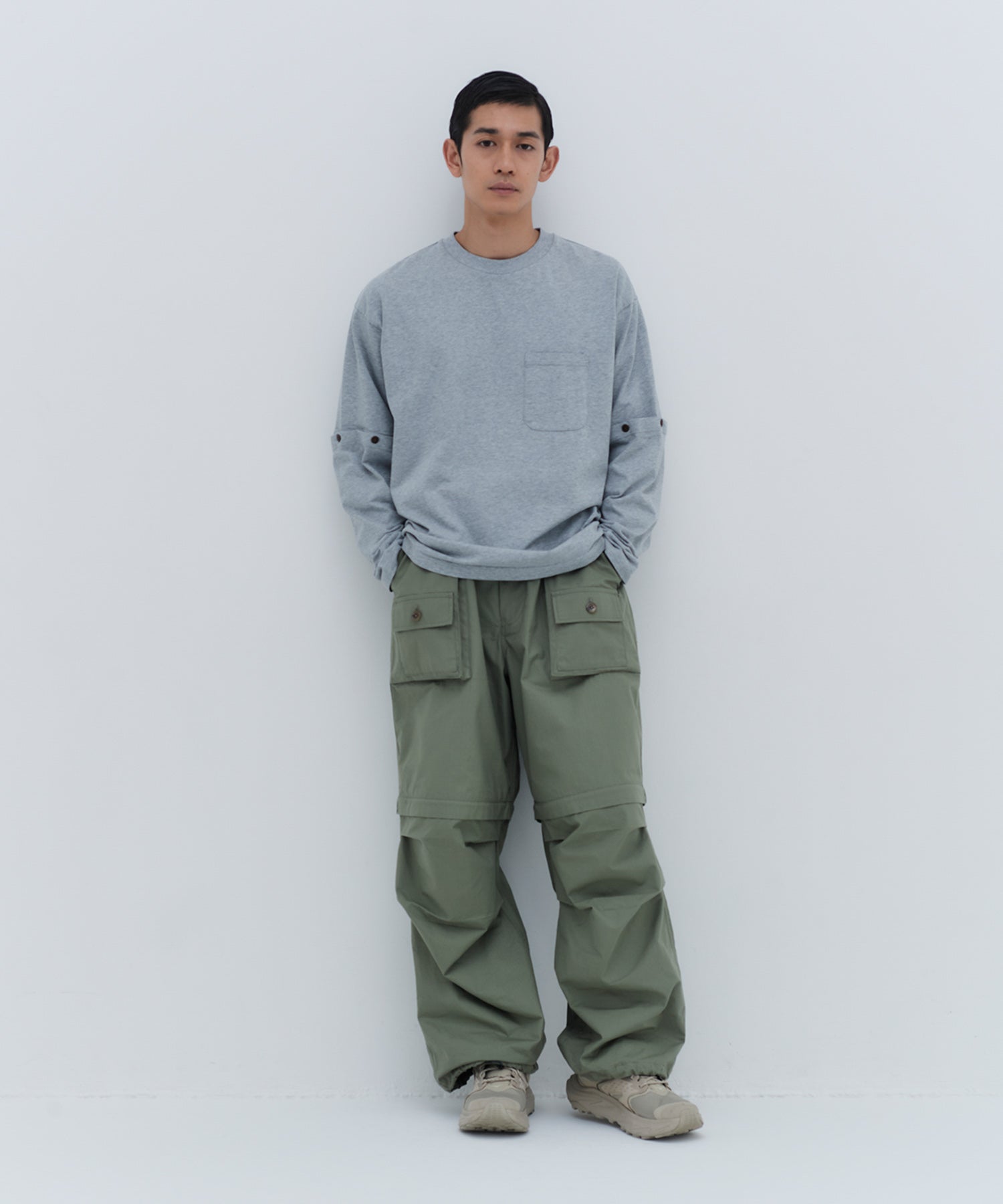 着用モデル：メンズ 180cm ／ 着用サイズ：L