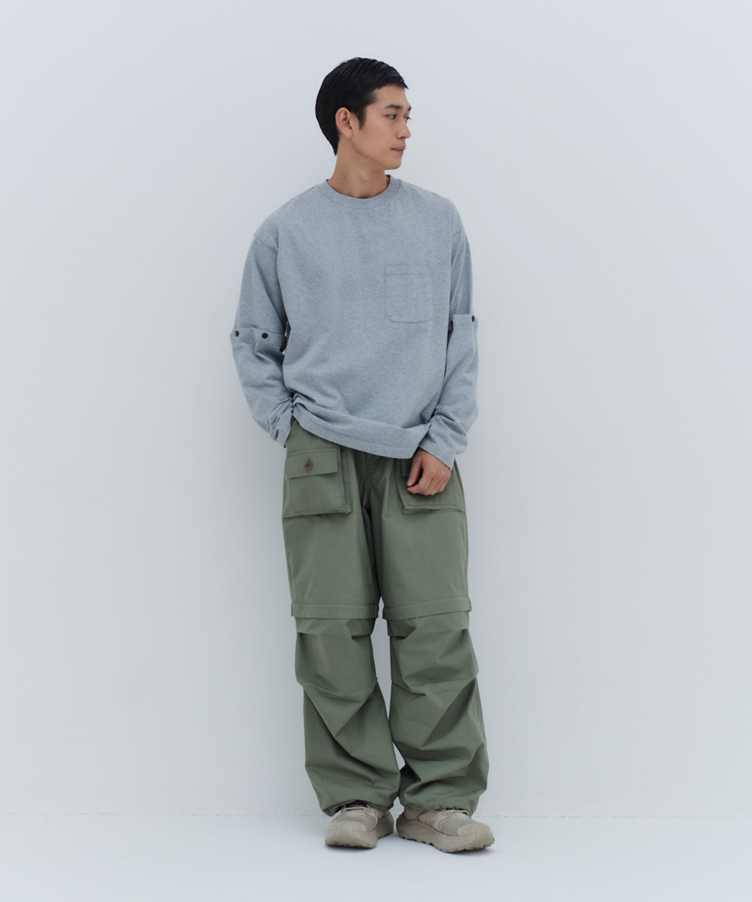 DETACHABLE L/S TEE