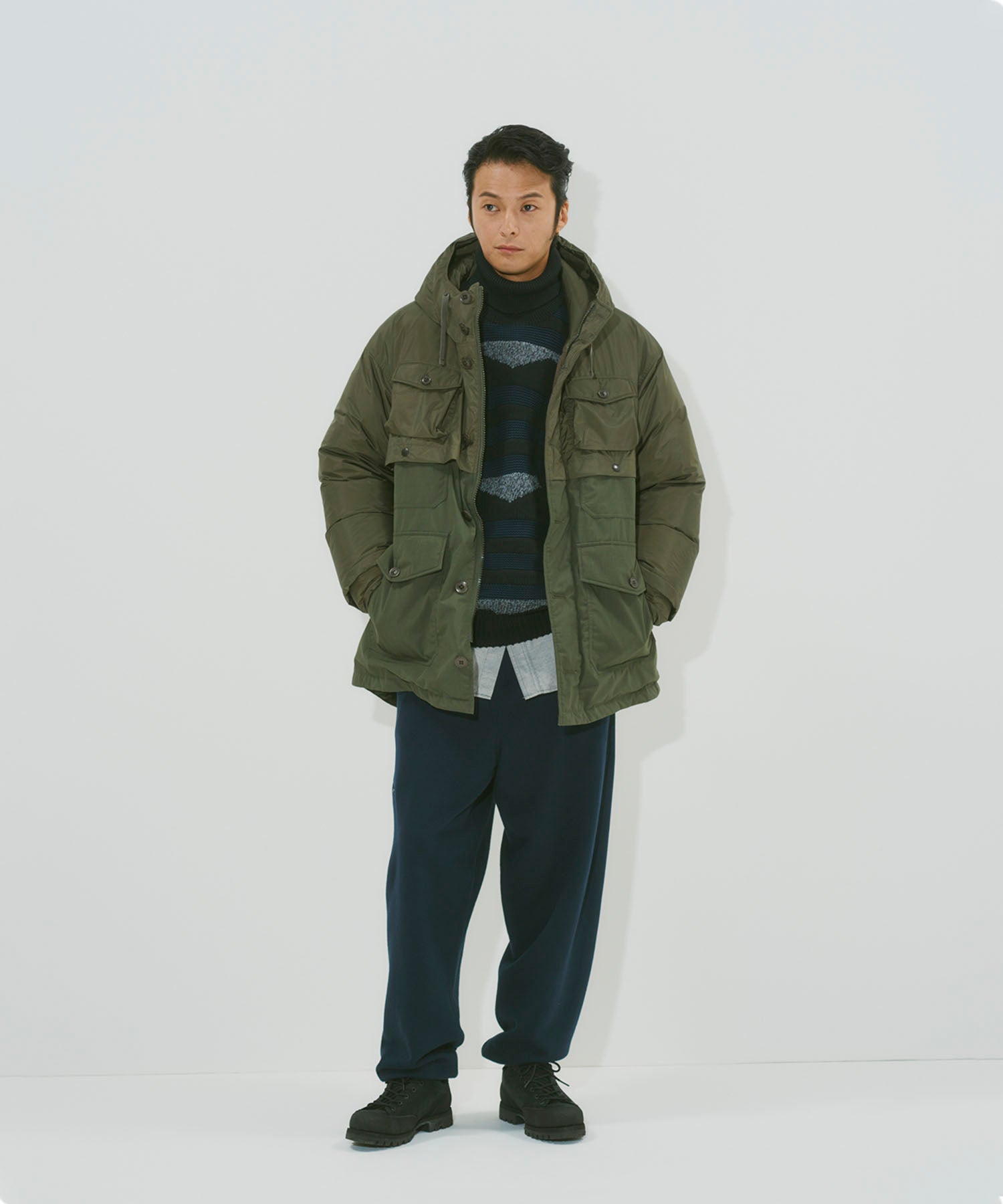 着用モデル：メンズ 182cm ／ 着用サイズ：L