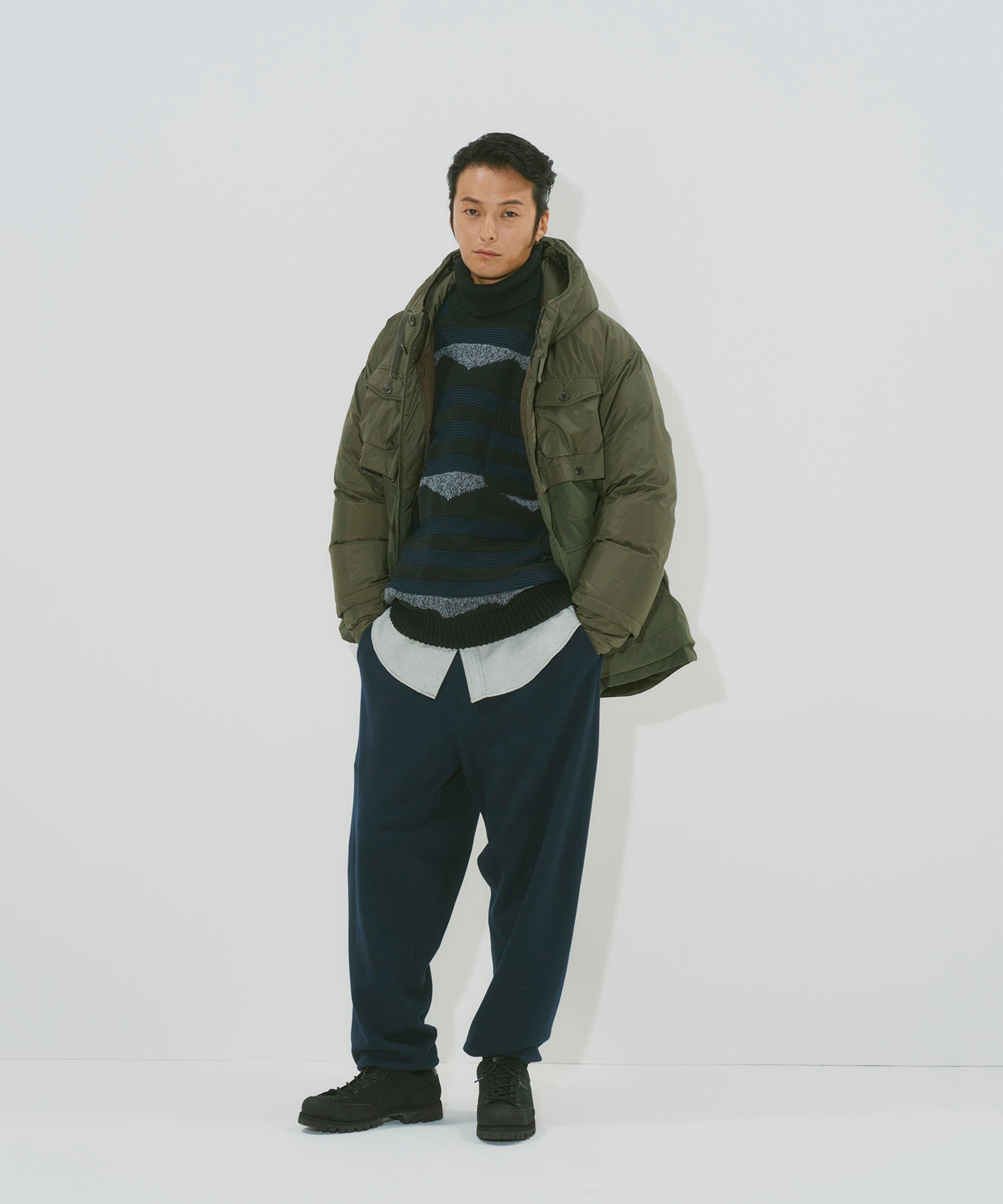 着用モデル：メンズ 182cm ／ 着用サイズ：L