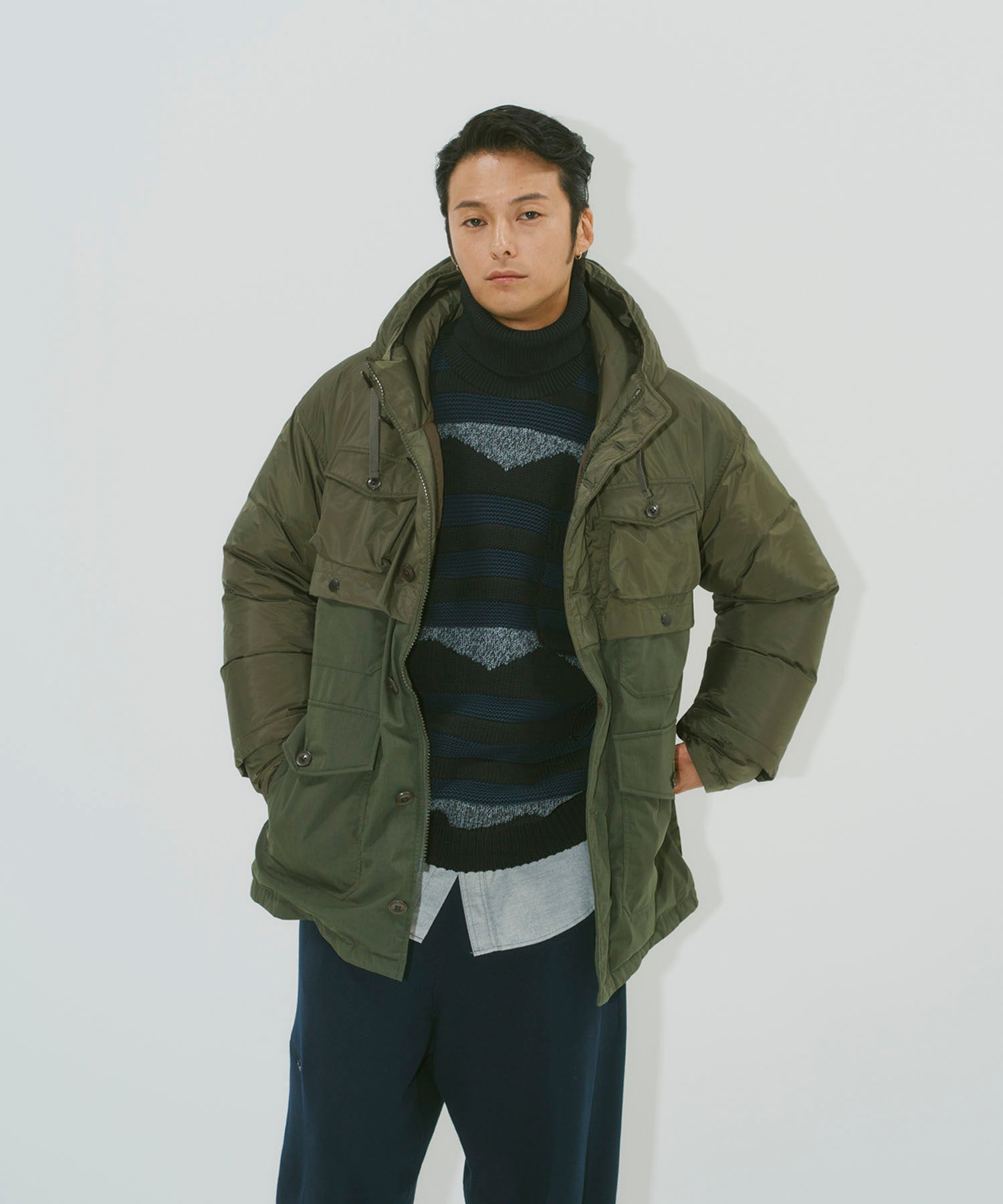 着用モデル：メンズ 182cm ／ 着用サイズ：L