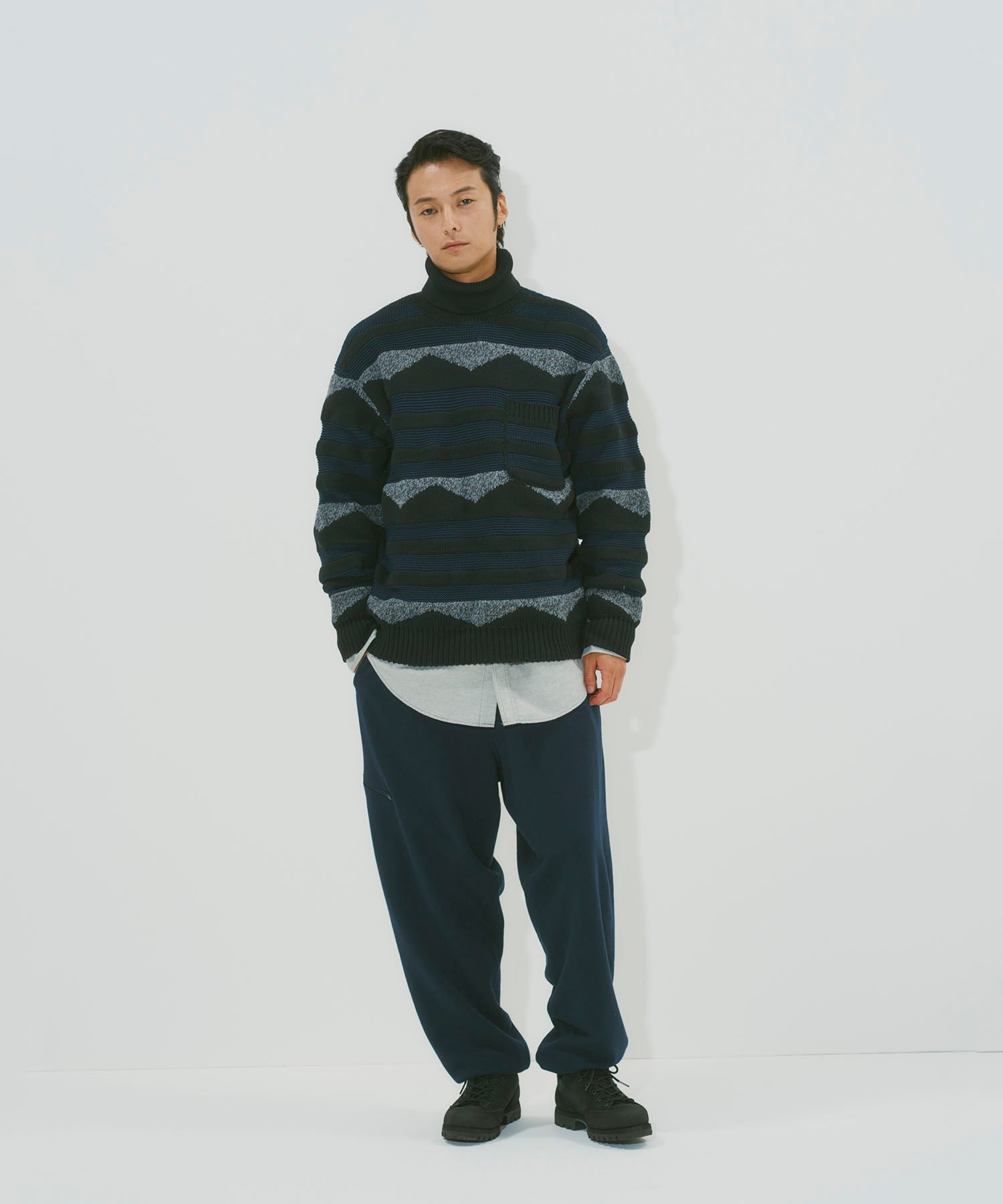 着用モデル：メンズ 182cm ／ 着用サイズ：L