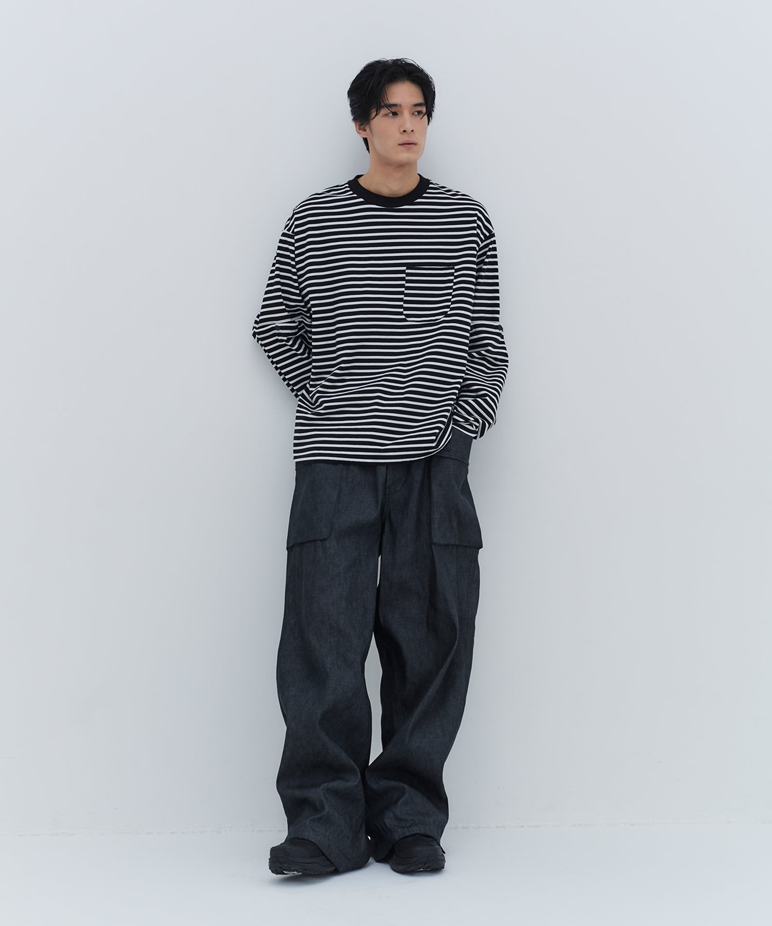 DETACHABLE BORDER L/S TEE