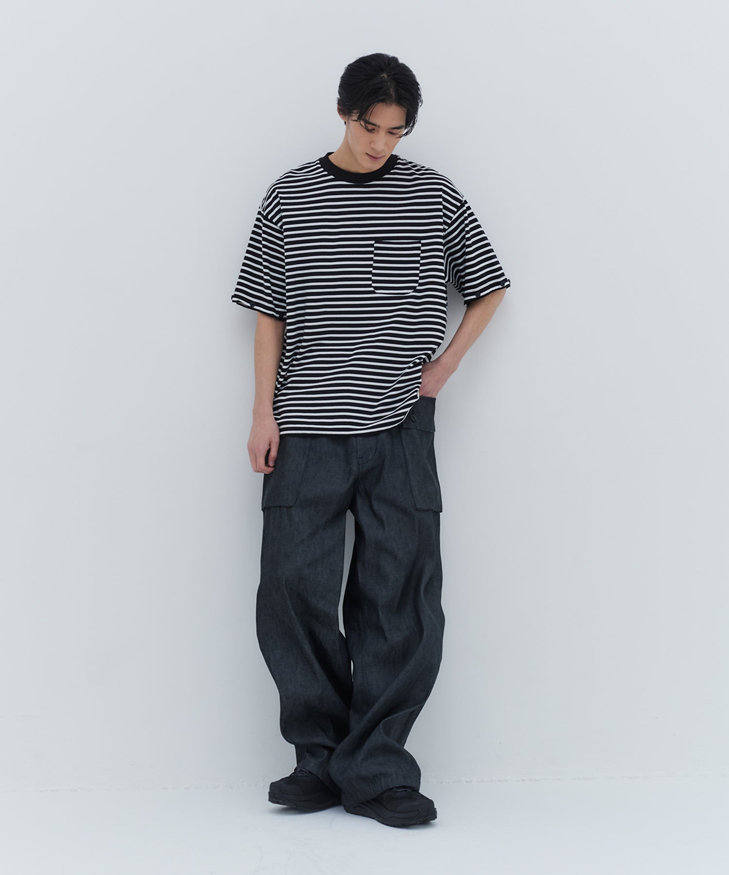DETACHABLE BORDER L/S TEE
