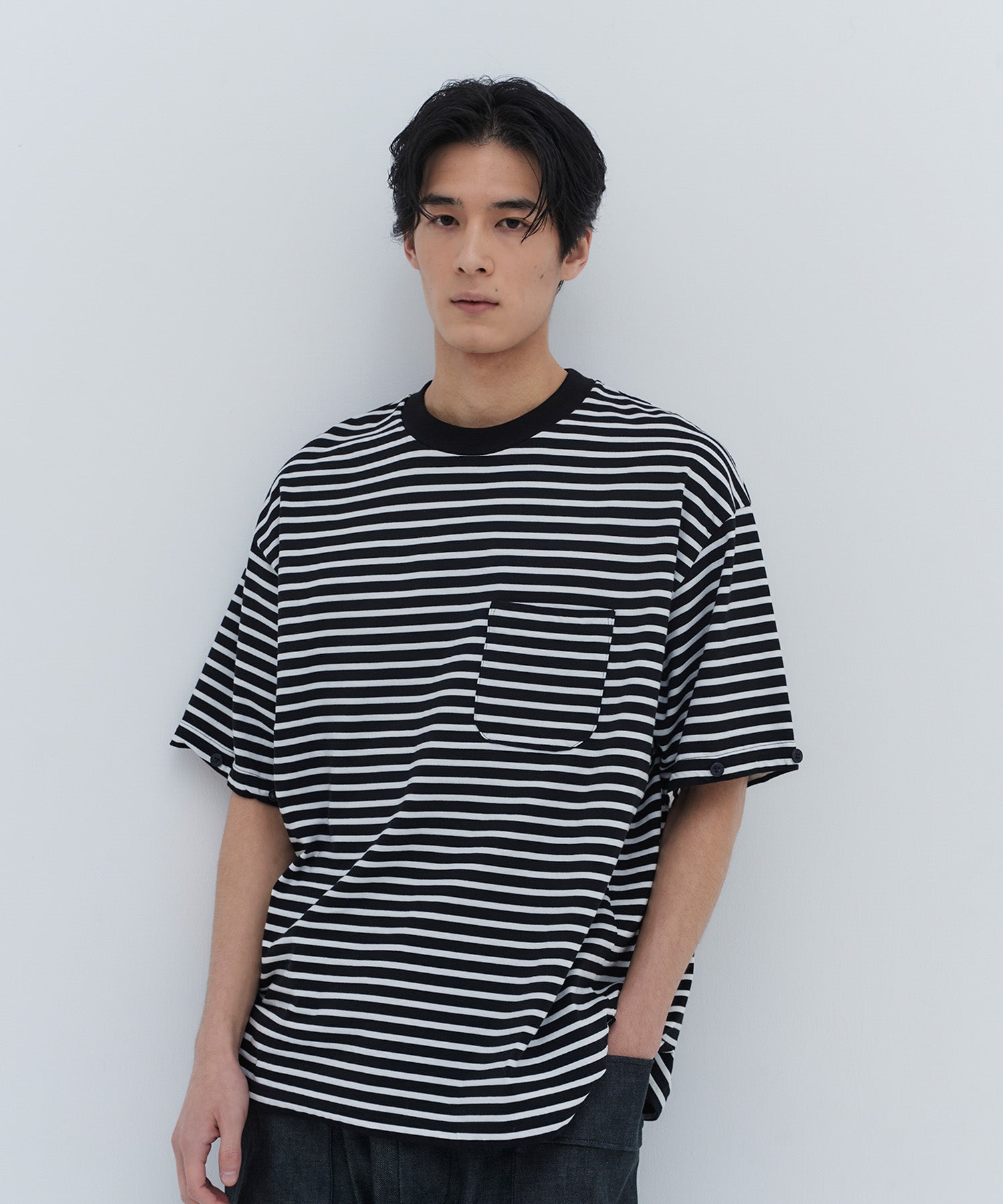 DETACHABLE BORDER L/S TEE