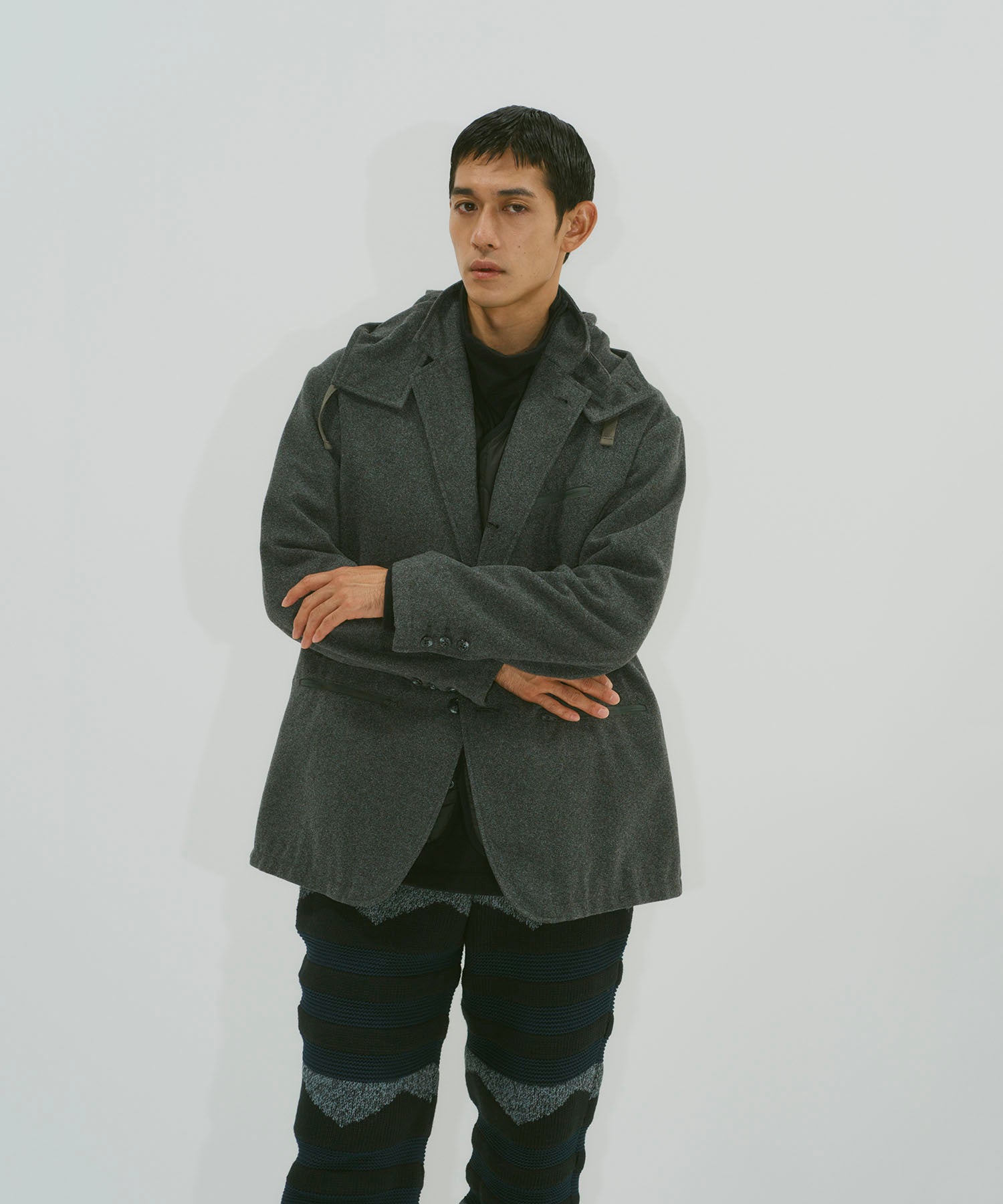 着用モデル：メンズ 180cm ／ 着用サイズ：L