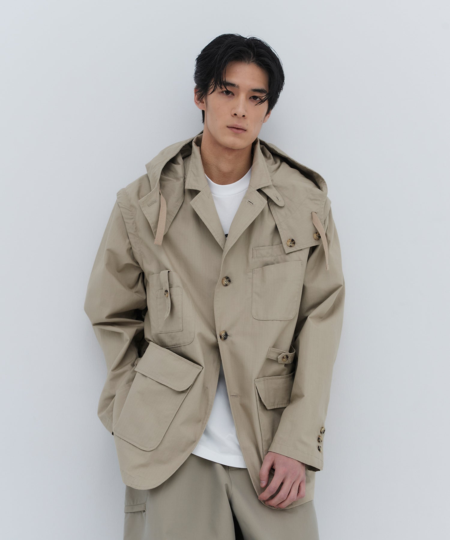 着用モデル：メンズ 185cm ／ 着用サイズ：L