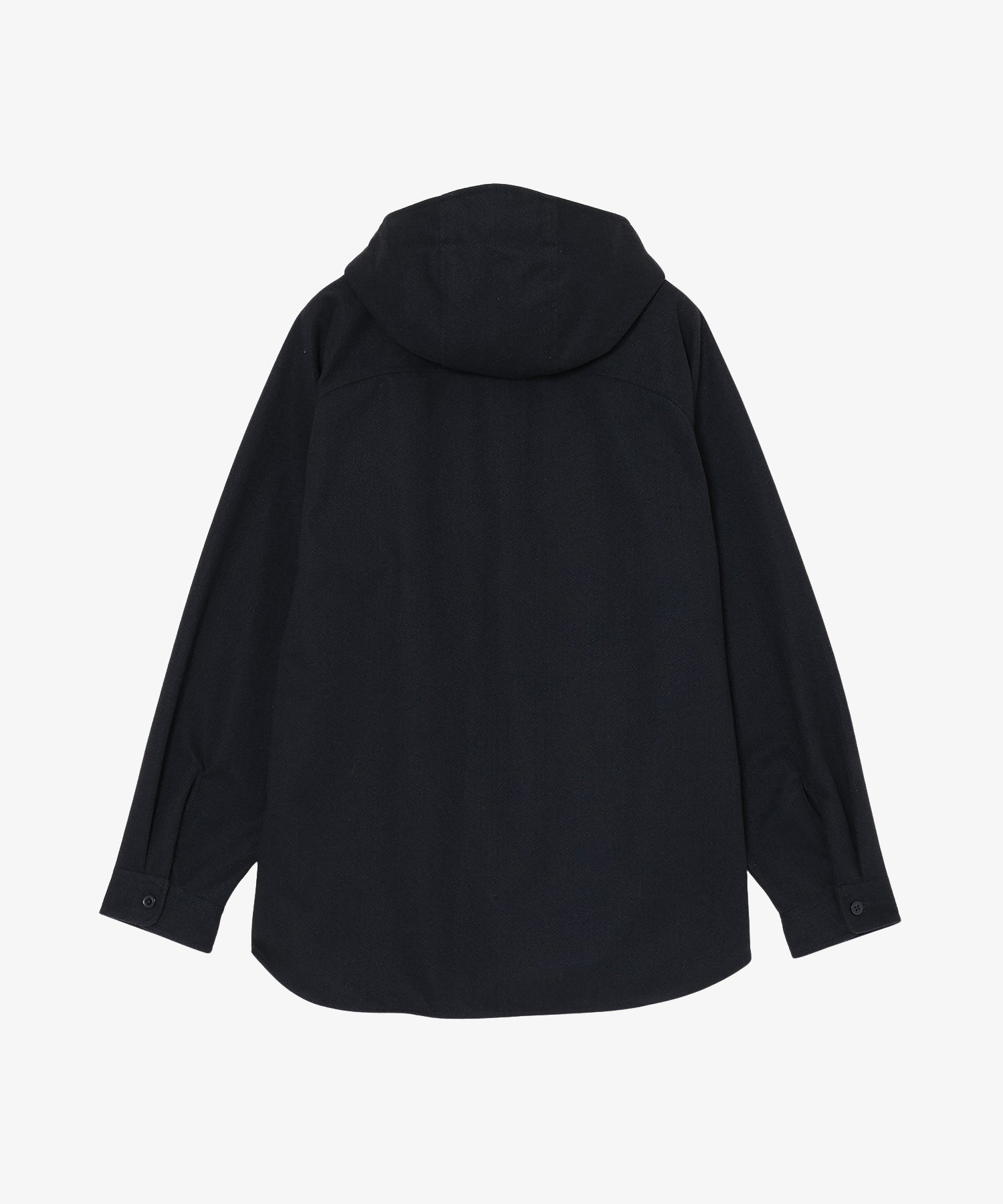 TWEED KNIT HOODED SHIRT