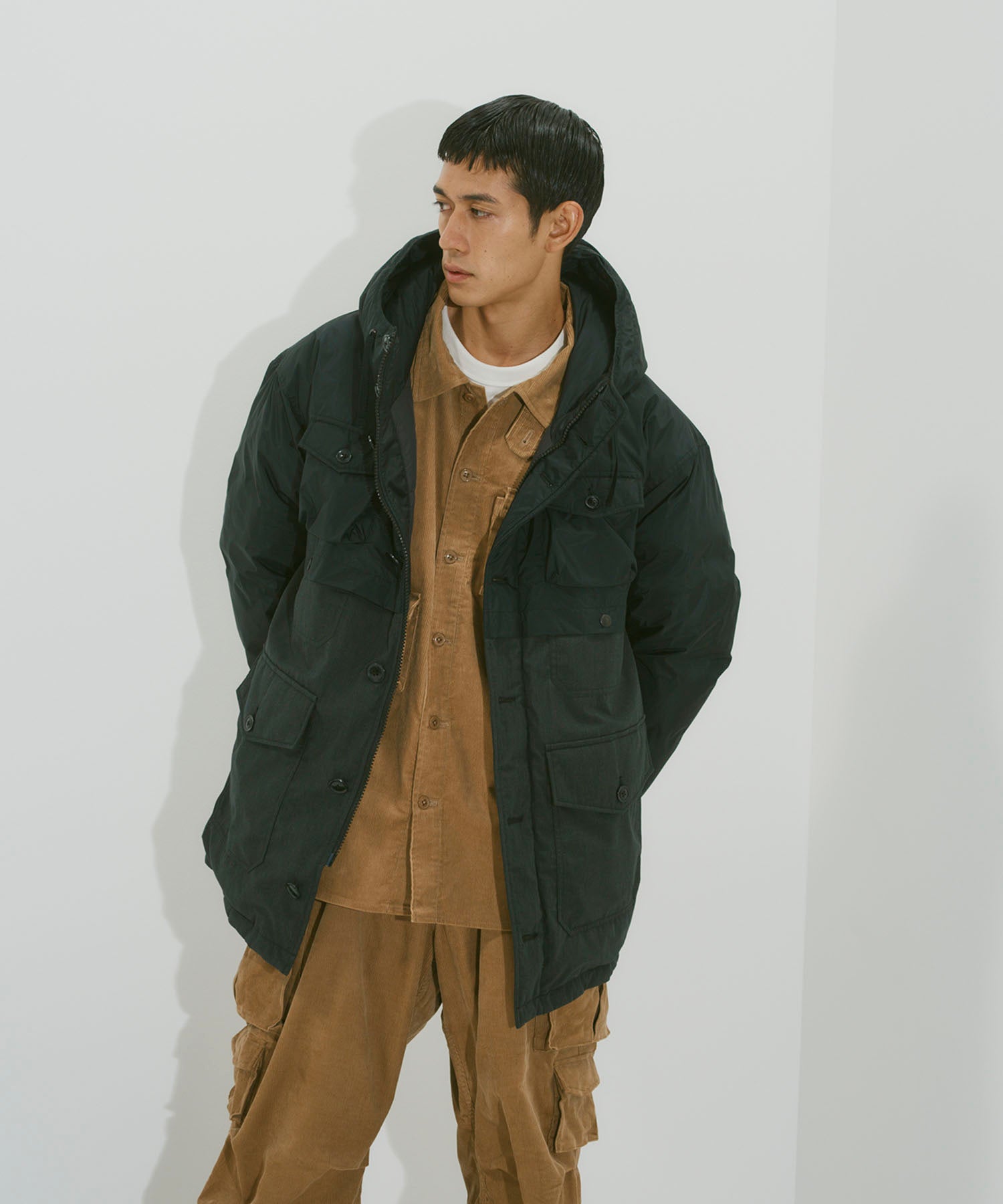 着用モデル：メンズ 180cm ／ 着用サイズ：L