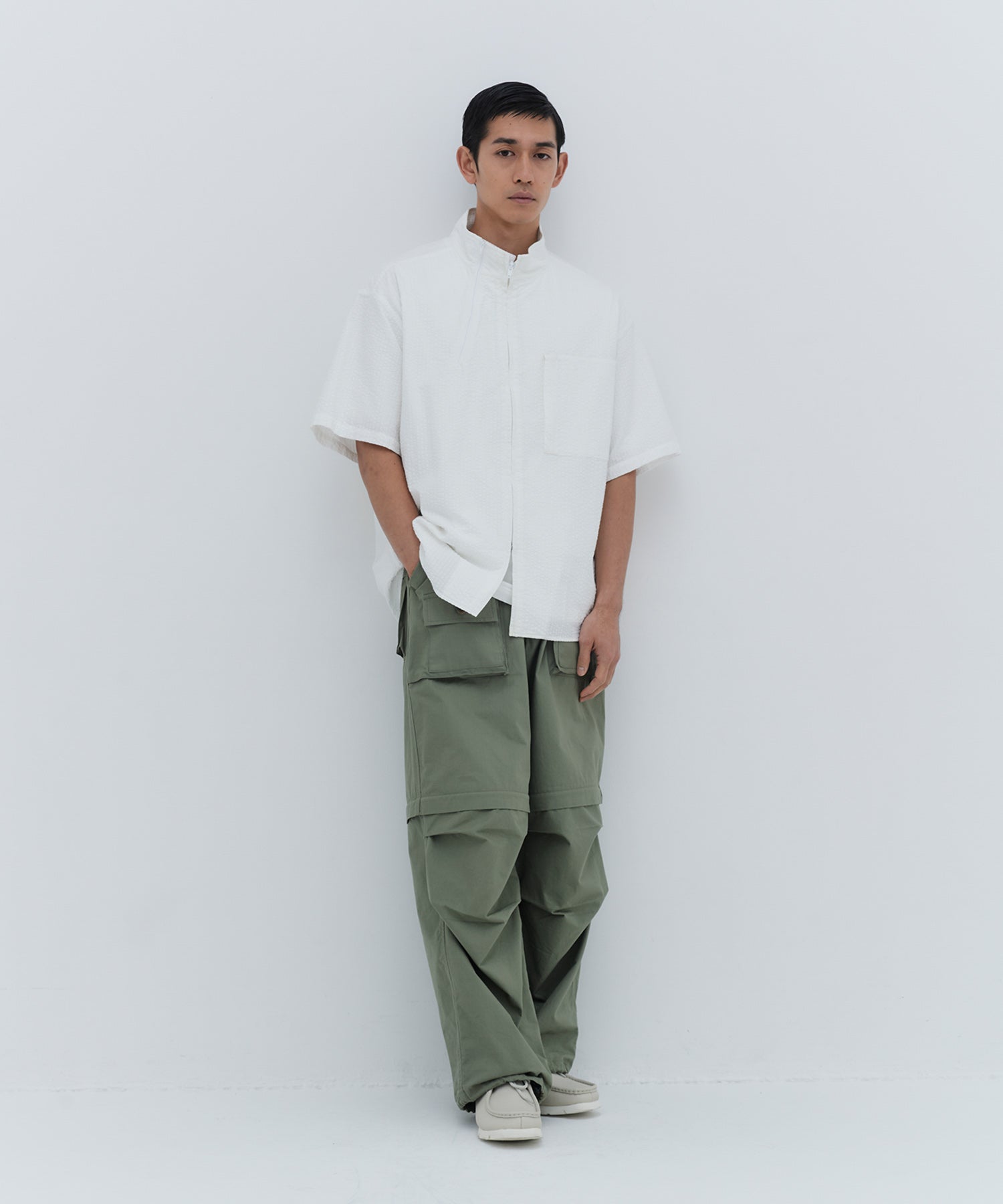 CLANE❤︎HALF ZIP STAND COLLAR SHIRT  Sサイズ CLANE（クラネ） ： [レディース]HALF ZIP SHORT TOPS ： 19105-1352