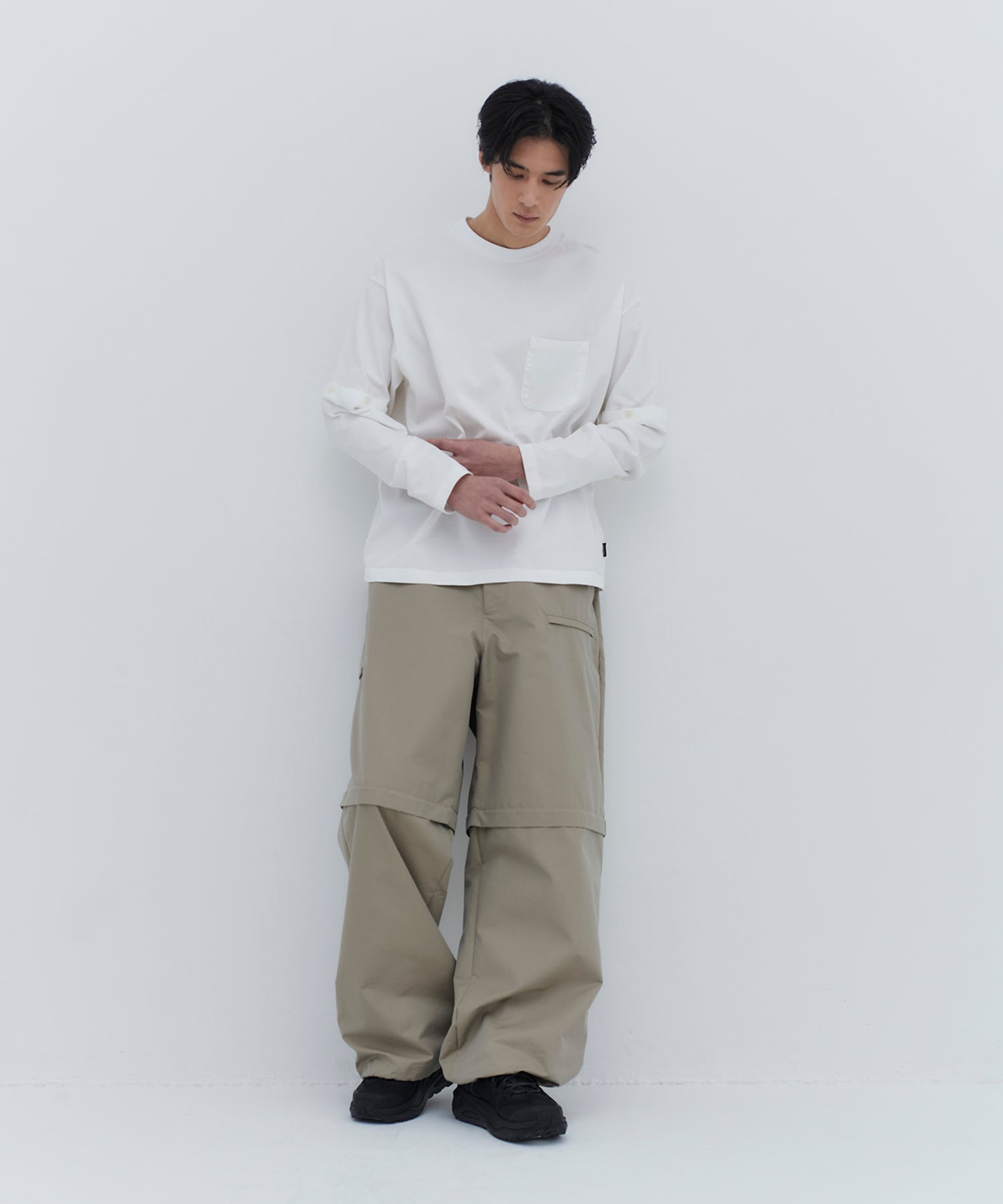 DETACHABLE L/S TEE