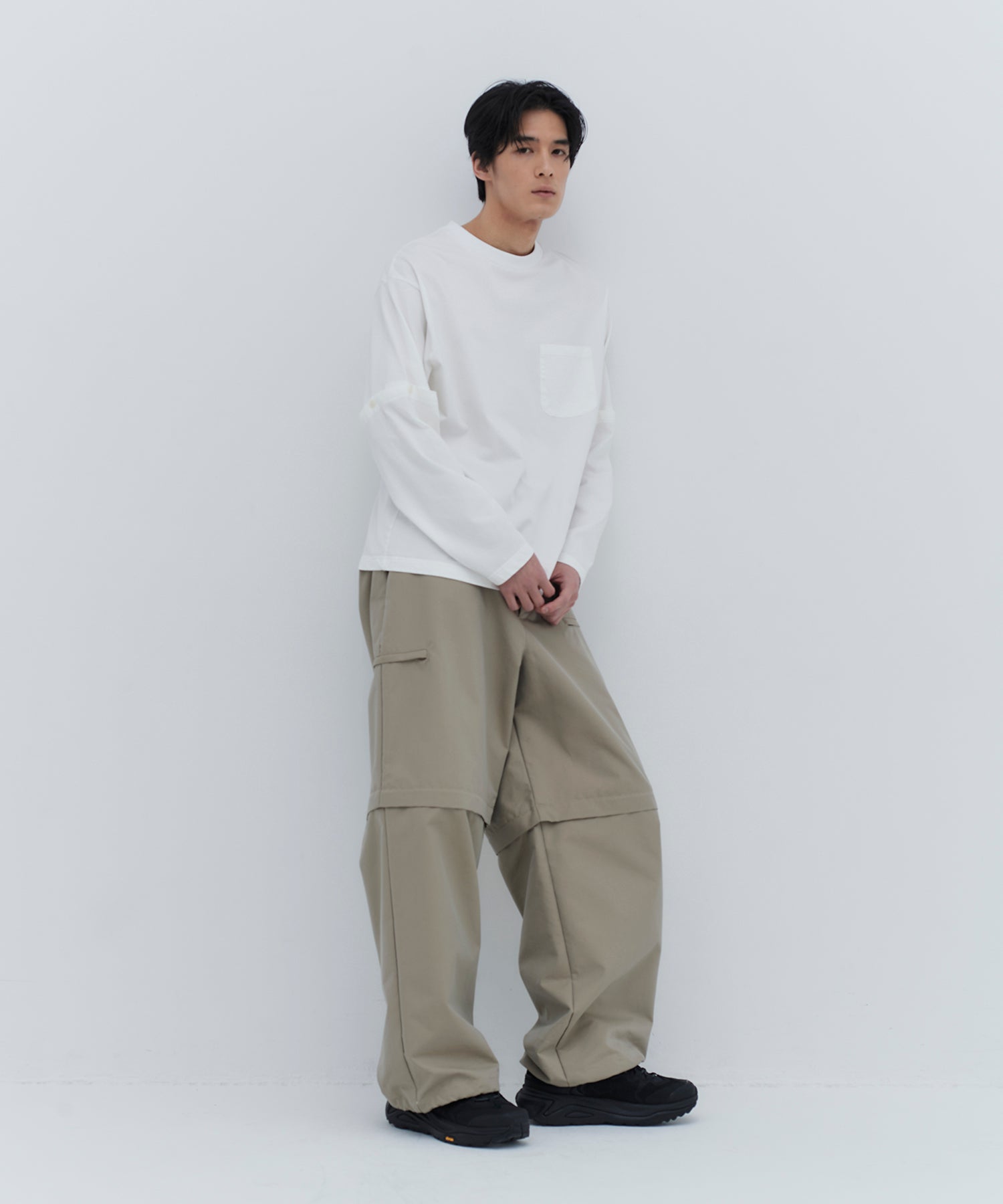 DETACHABLE L/S TEE