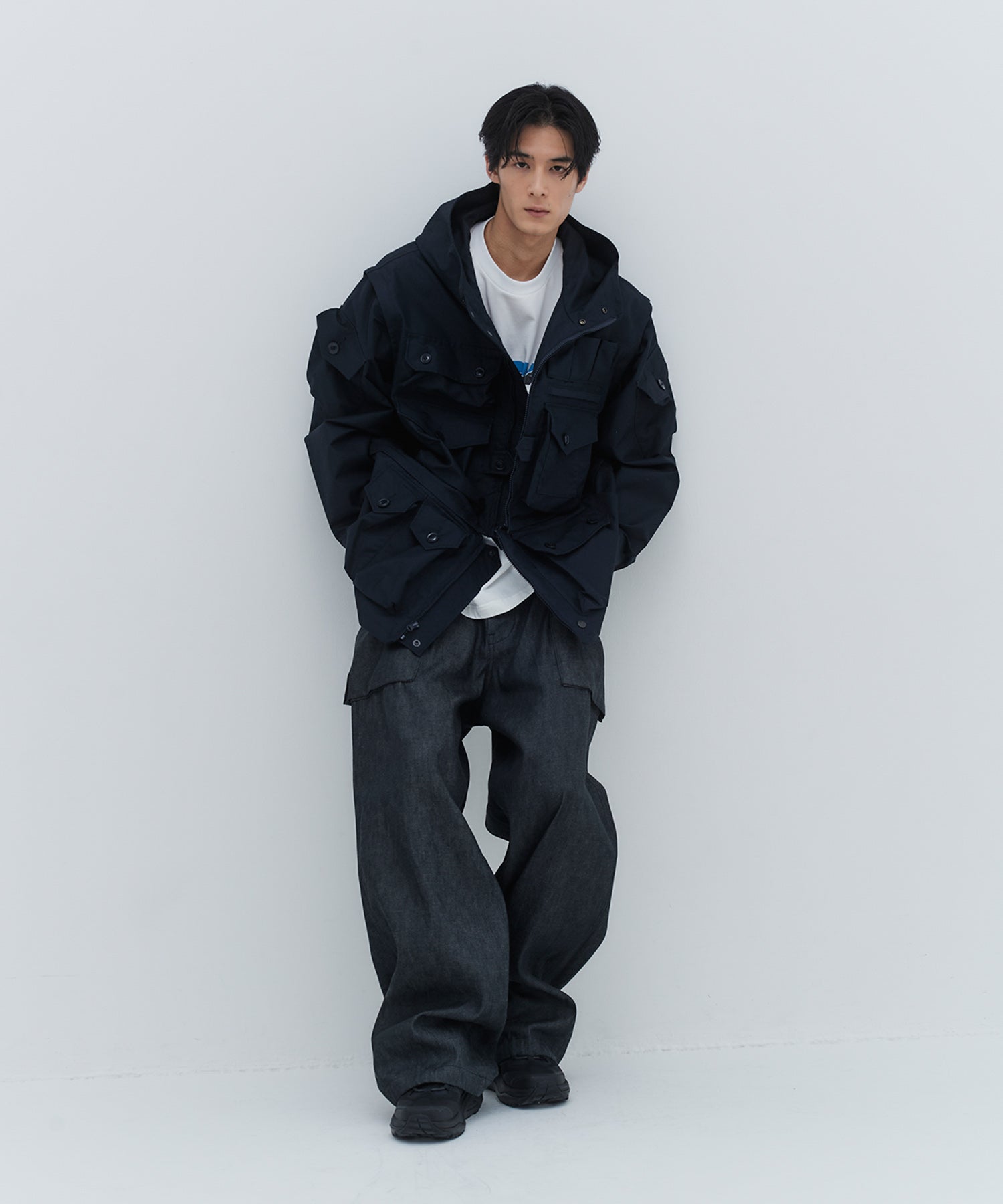 着用モデル：メンズ 185cm ／ 着用サイズ：M