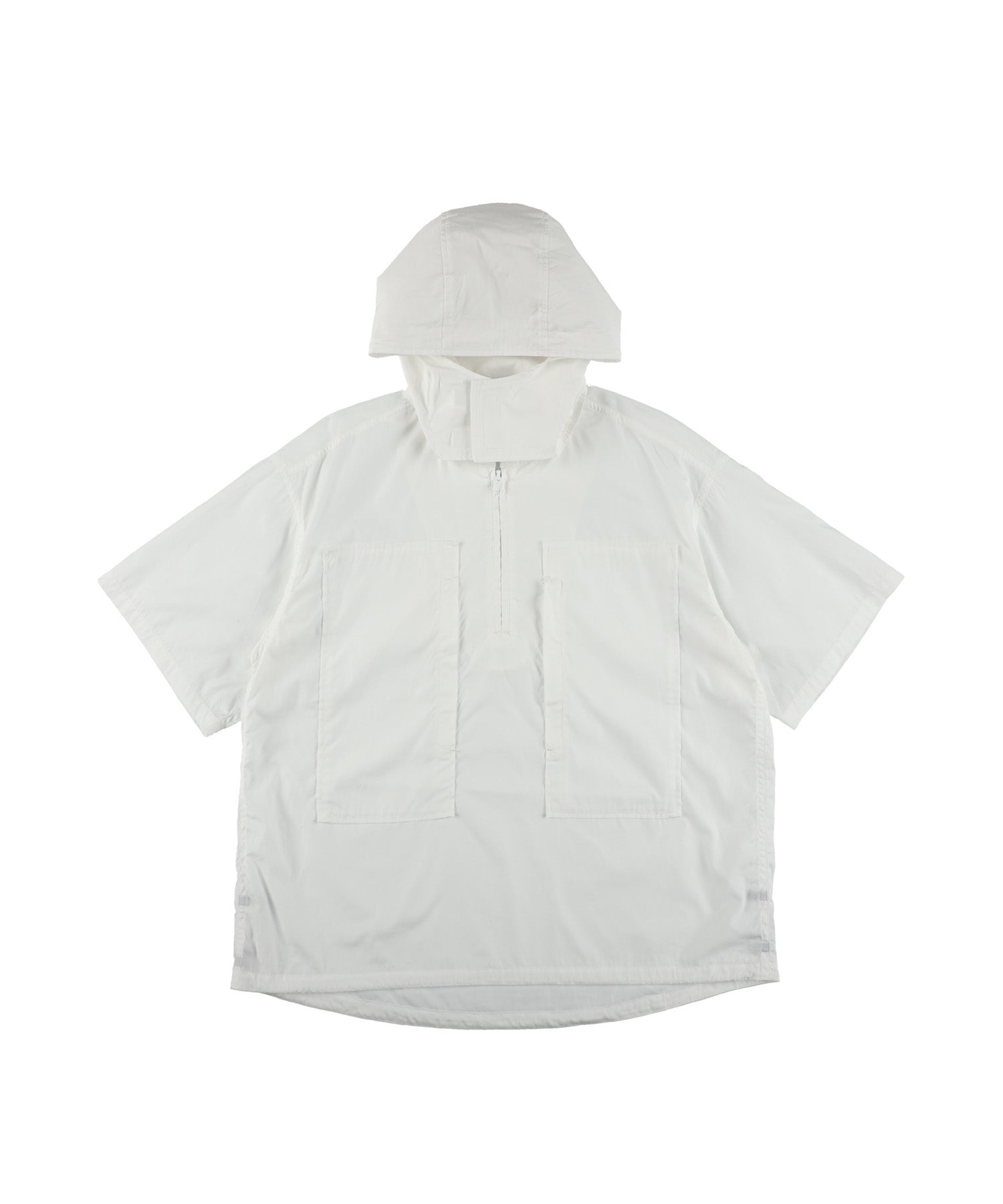 HALF ZIP HOODED SHIRT