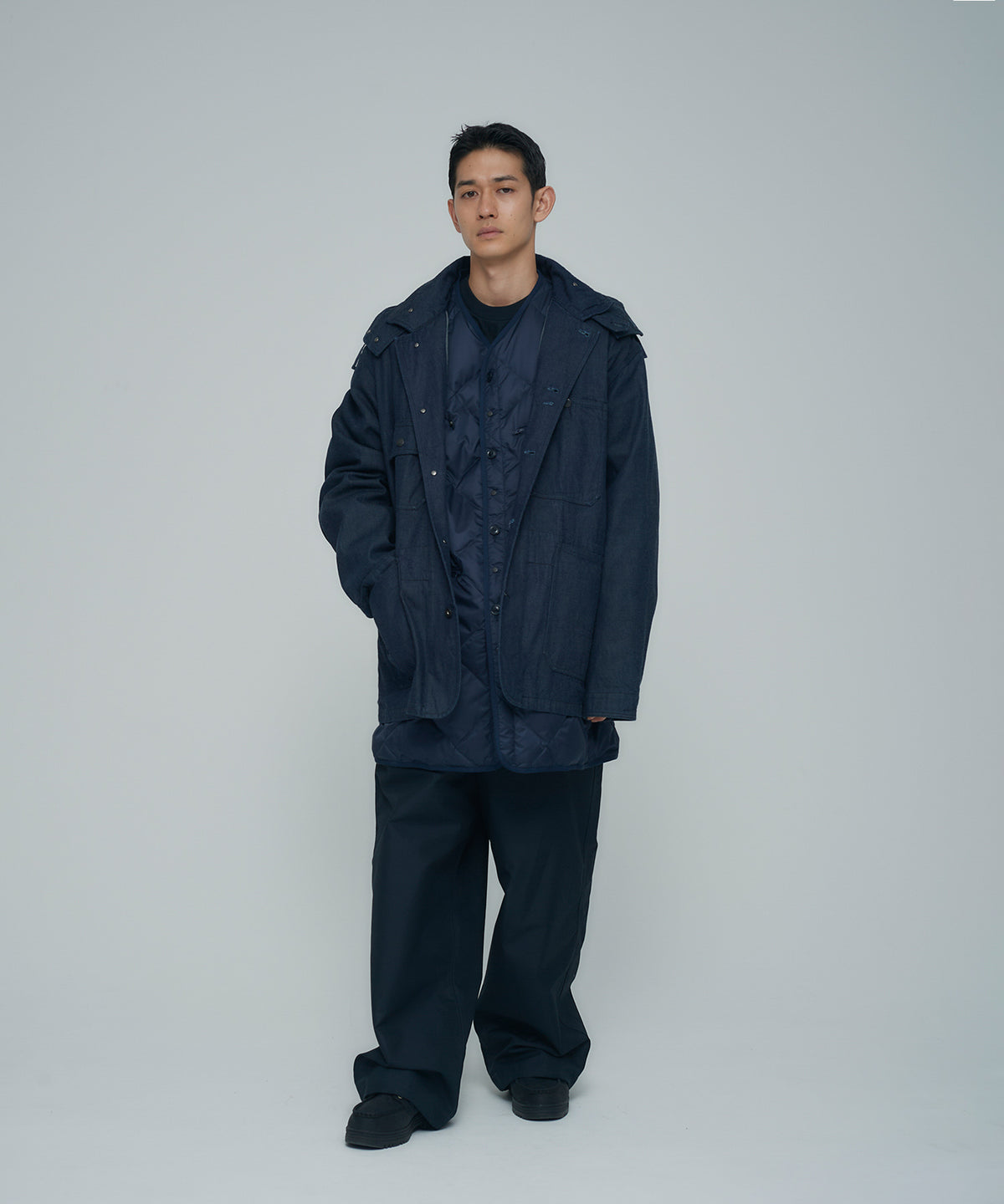 着用モデル：メンズ 180cm ／ 着用サイズ：L