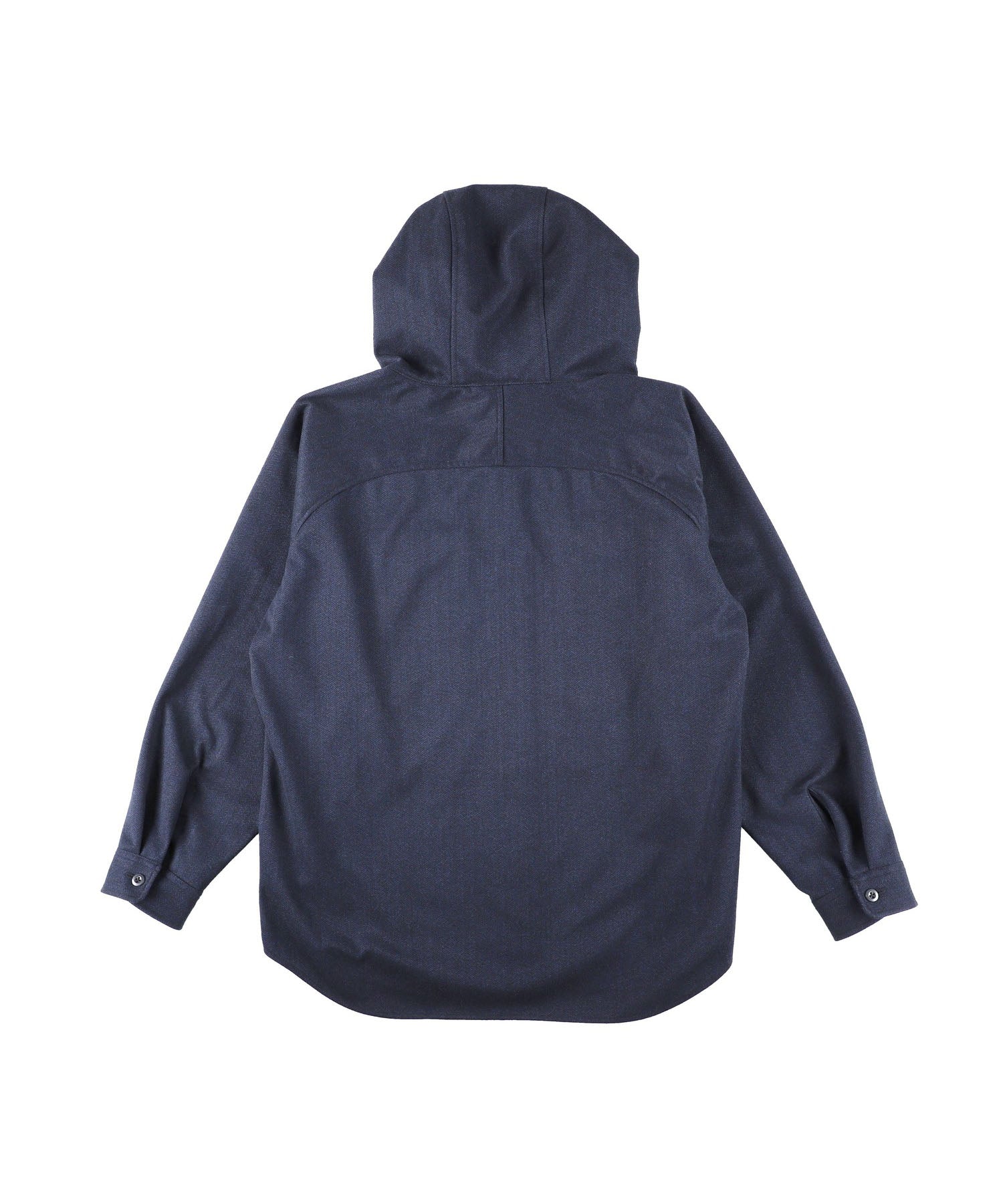 TWEED KNIT HOODED SHIRT